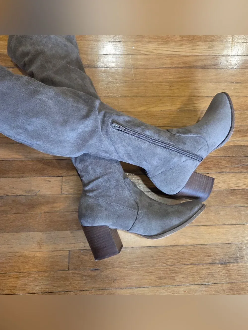 Dolce Vita Torrid Faux Suede Knee-High Block Heel Boots 7.5